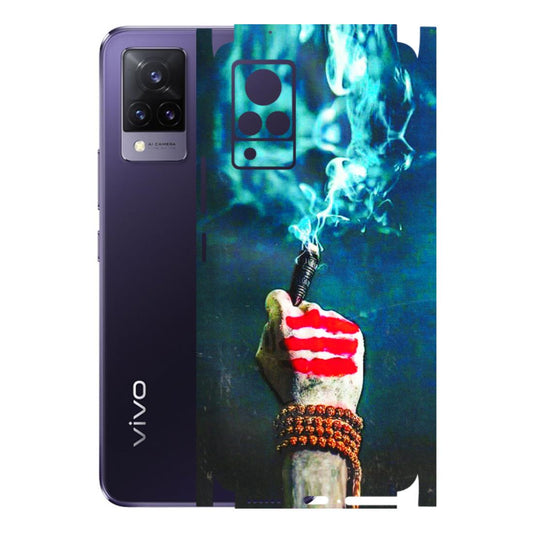 VIVO Z/V/X/T/U/S Series Phone Skins (All Models) - Mahadev Bhakt - 3D Embossed Finish (L-146) Vivo V21 5G
