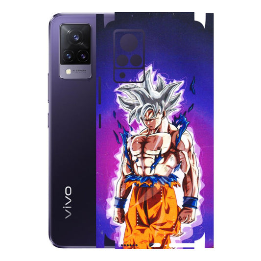 VIVO Z/V/X/T/U/S Series Phone Skins (All Models) - Goku Purple Anime - 3D Embossed Finish (L-147) Vivo V21 5G