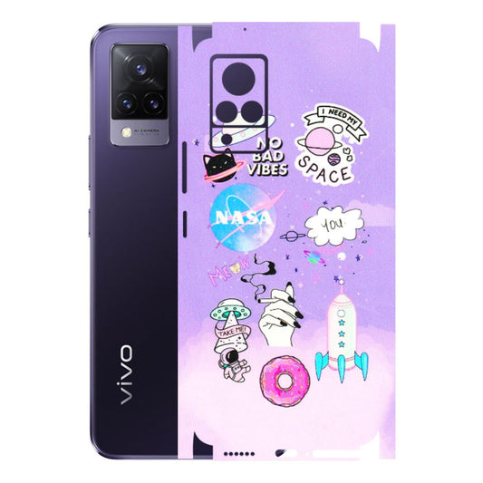 VIVO Z/V/X/T/U/S Series Phone Skins (All Models) - I Need My Nasa Skin - 3D Embossed Finish (L-149) Vivo V21 5G