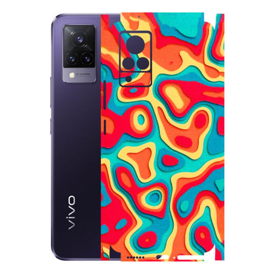 VIVO Z/V/X/T/U/S Series Phone Skins (All Models) - Abstract Swirl - 3D Embossed Finish (L-150) Vivo V21 5G