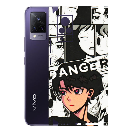 VIVO Z/V/X/T/U/S Series Phone Skins (All Models) - Danger Anime - 3D Embossed Finish (L-155) Vivo V21 5G