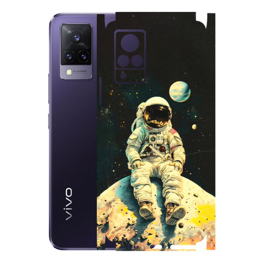 VIVO Z/V/X/T/U/S Series Phone Skins (All Models) - Astronaut in Space - 3D Embossed Finish (L-16) Vivo V21 5G