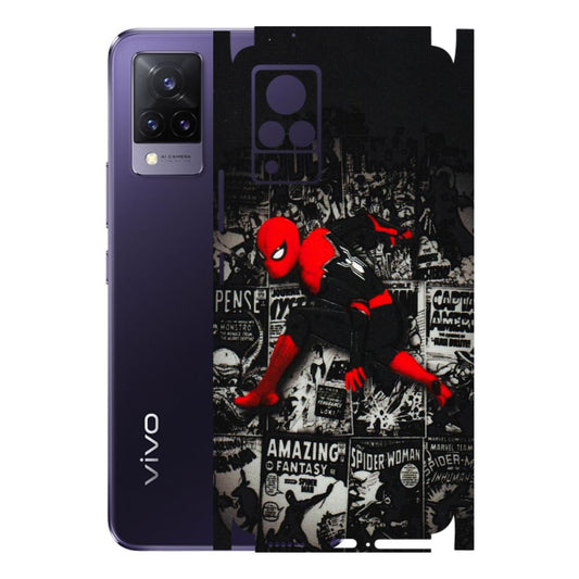 VIVO Z/V/X/T/U/S Series Phone Skins (All Models) - SpiderMan New - 3D Embossed Finish (L-162) Vivo V21 5G