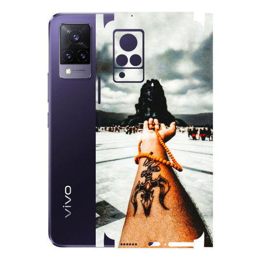 VIVO Z/V/X/T/U/S Series Phone Skins (All Models) - Jai Adiyogi Mahakaal - 3D Embossed Finish (L-164) Vivo V21 5G