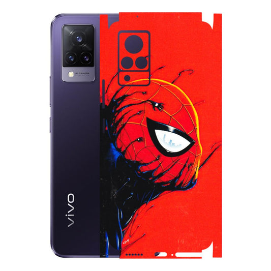 VIVO Z/V/X/T/U/S Series Phone Skins (All Models) - Spiderman Face Venom - 3D Embossed Finish (L-165) Vivo V21 5G
