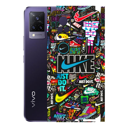 VIVO Z/V/X/T/U/S Series Phone Skins (All Models) - Just Do It Doodles - 3D Embossed Finish (L-166) Vivo V21 5G