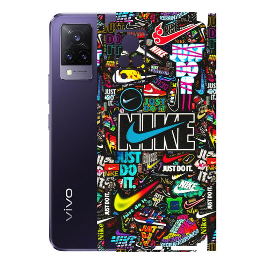 VIVO Z/V/X/T/U/S Series Phone Skins (All Models) - Just Do It Doodles - 3D Embossed Finish (L-166) Vivo V21 5G