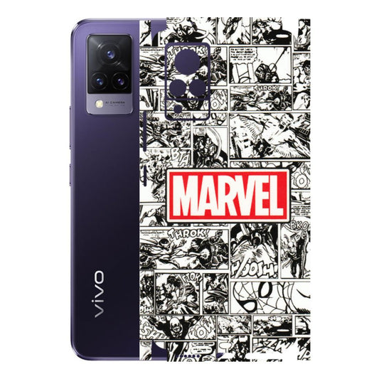 VIVO Z/V/X/T/U/S Series Phone Skins (All Models) - Marvel Comic - 3D Embossed Finish (L-171) Vivo V21 5G
