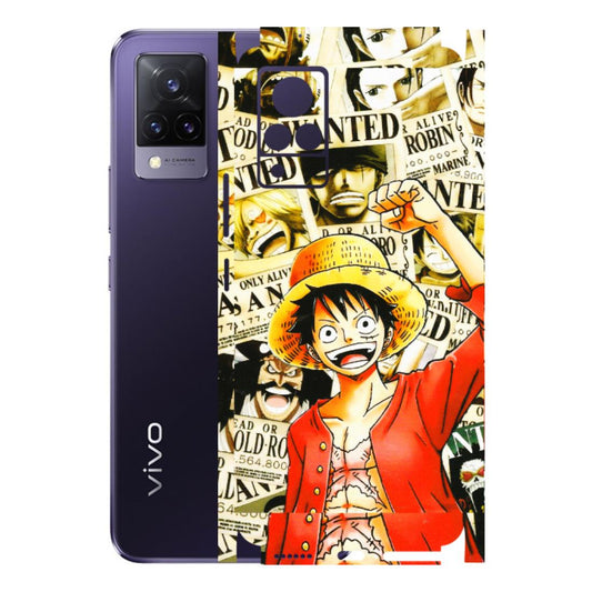 VIVO Z/V/X/T/U/S Series Phone Skins (All Models) - Luffy Anime - 3D Embossed Finish (L-177) Vivo V21 5G
