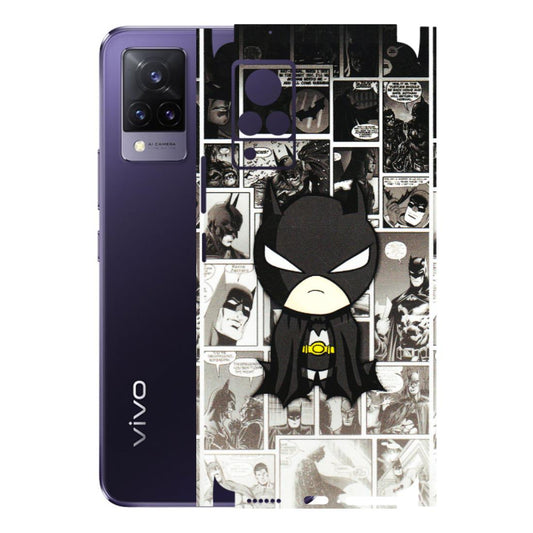 VIVO Z/V/X/T/U/S Series Phone Skins (All Models) - Toon Batman - 3D Embossed Finish (L-182) Vivo V21 5G