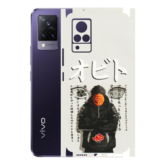 VIVO Z/V/X/T/U/S Series Phone Skins (All Models) - Obito Anime Eye - 3D Embossed Finish (L-19) Vivo V21 5G