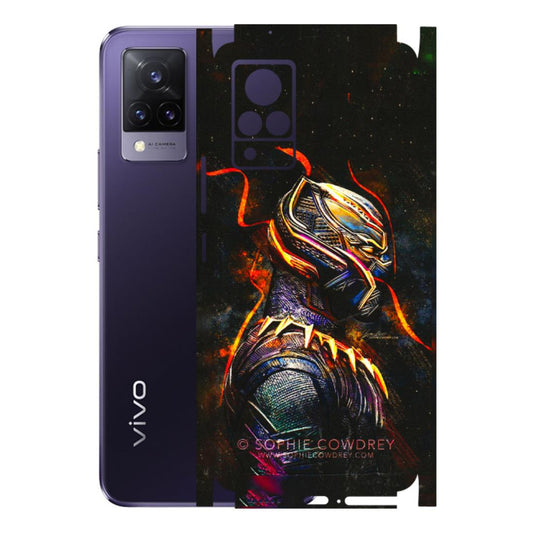 VIVO Z/V/X/T/U/S Series Phone Skins (All Models) - Black Panther - 3D Embossed Finish (L-190) Vivo V21 5G