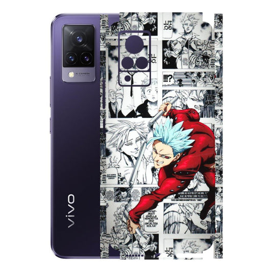 VIVO Z/V/X/T/U/S Series Phone Skins (All Models) - Anime Comic - 3D Embossed Finish (L-192) Vivo V21 5G