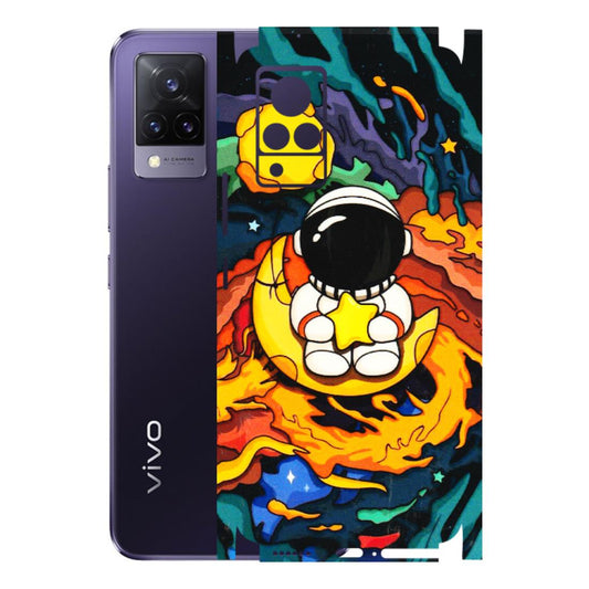 VIVO Z/V/X/T/U/S Series Phone Skins (All Models) - Baby Astronaut - 3D Embossed Finish (L-197) Vivo V21 5G