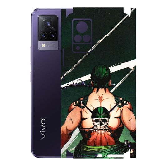 VIVO Z/V/X/T/U/S Series Phone Skins (All Models) - Zoro Anime - 3D Embossed Finish (L-23) Vivo V21 5G
