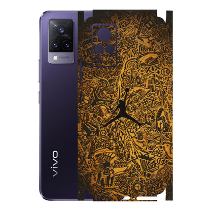 VIVO Z/V/X/T/U/S Series Phone Skins (All Models) - Premium Gold Basketball Player - 3D Embossed Finish (L-236) Vivo V21 5G
