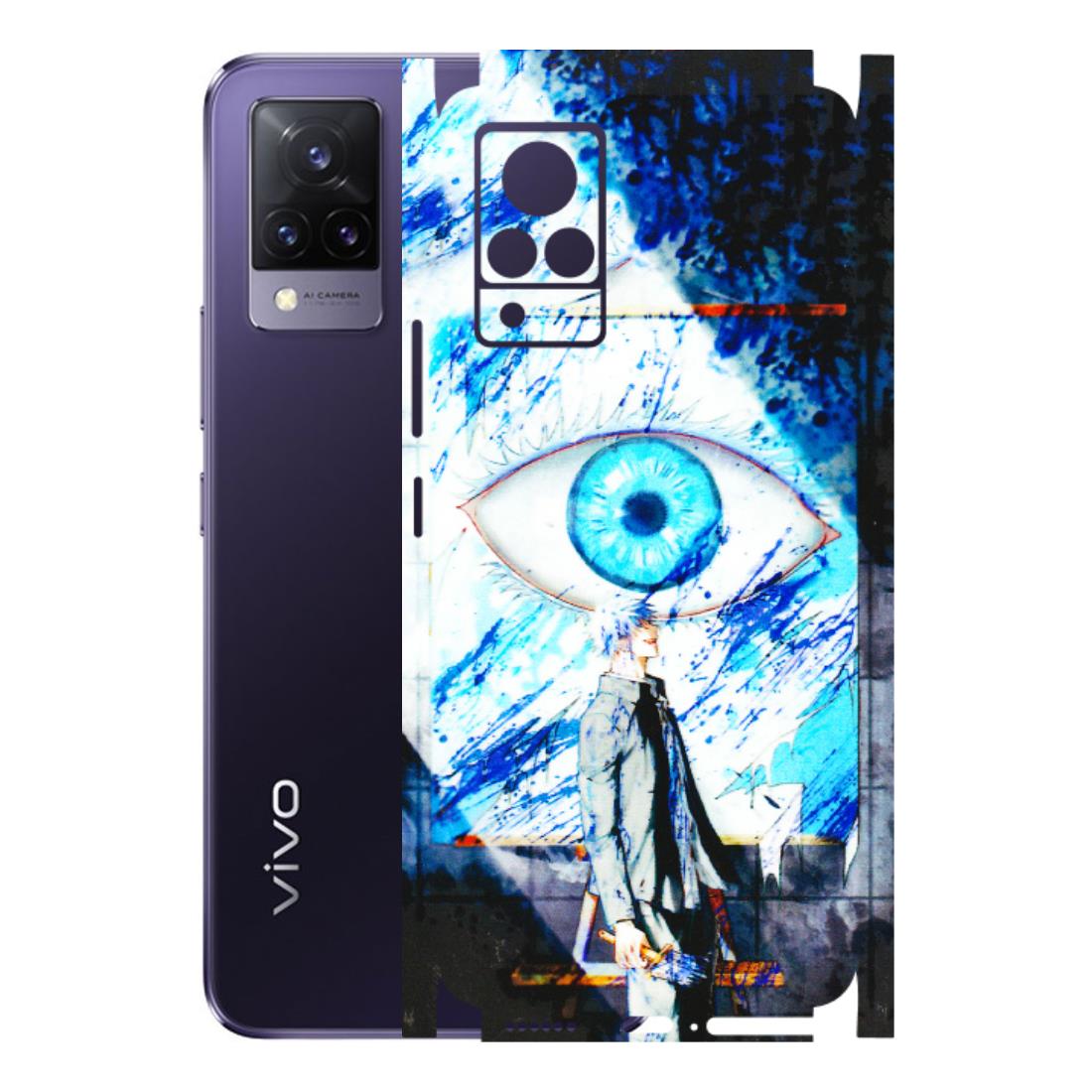 VIVO Z/V/X/T/U/S Series Phone Skins (All Models) - Gojo Satoru evil eye - 3D Embossed Finish (L-239) Vivo V21 5G
