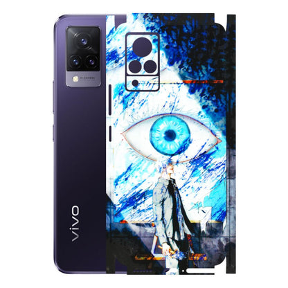 VIVO Z/V/X/T/U/S Series Phone Skins (All Models) - Gojo Satoru evil eye - 3D Embossed Finish (L-239) Vivo V21 5G