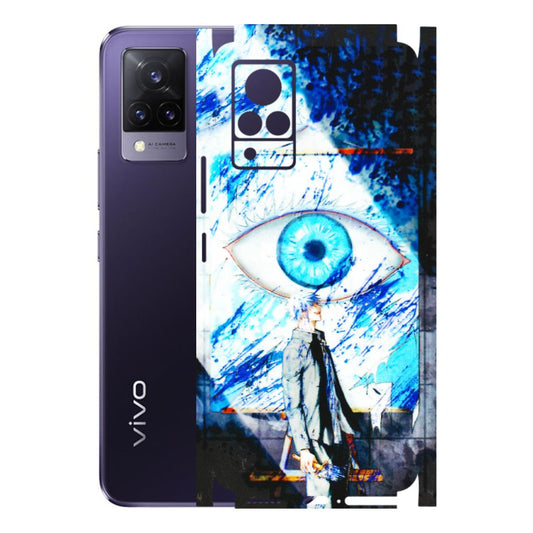 VIVO Z/V/X/T/U/S Series Phone Skins (All Models) - Gojo Satoru evil eye - 3D Embossed Finish (L-239) Vivo V21 5G