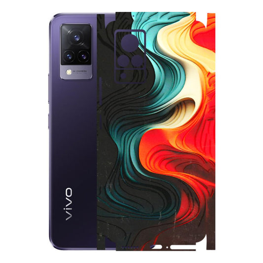 VIVO Z/V/X/T/U/S Series Phone Skins (All Models) - The Silky Swirl - 3D Embossed Finish (L-240) Vivo V21 5G