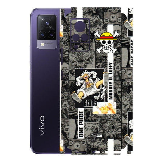 VIVO Z/V/X/T/U/S Series Phone Skins (All Models) - Cuffy Anime MonkeyCamic - 3D Embossed Finish (L-242) Vivo V21 5G