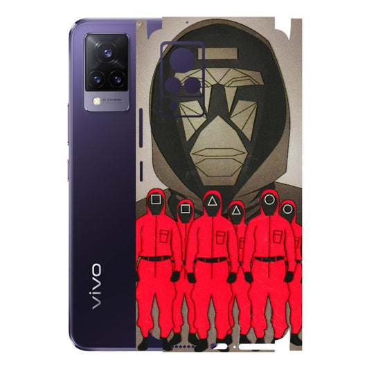 VIVO Z/V/X/T/U/S Series Phone Skins (All Models) - Squid Game Hero - 3D Embossed Finish (L-245) Vivo V21 5G