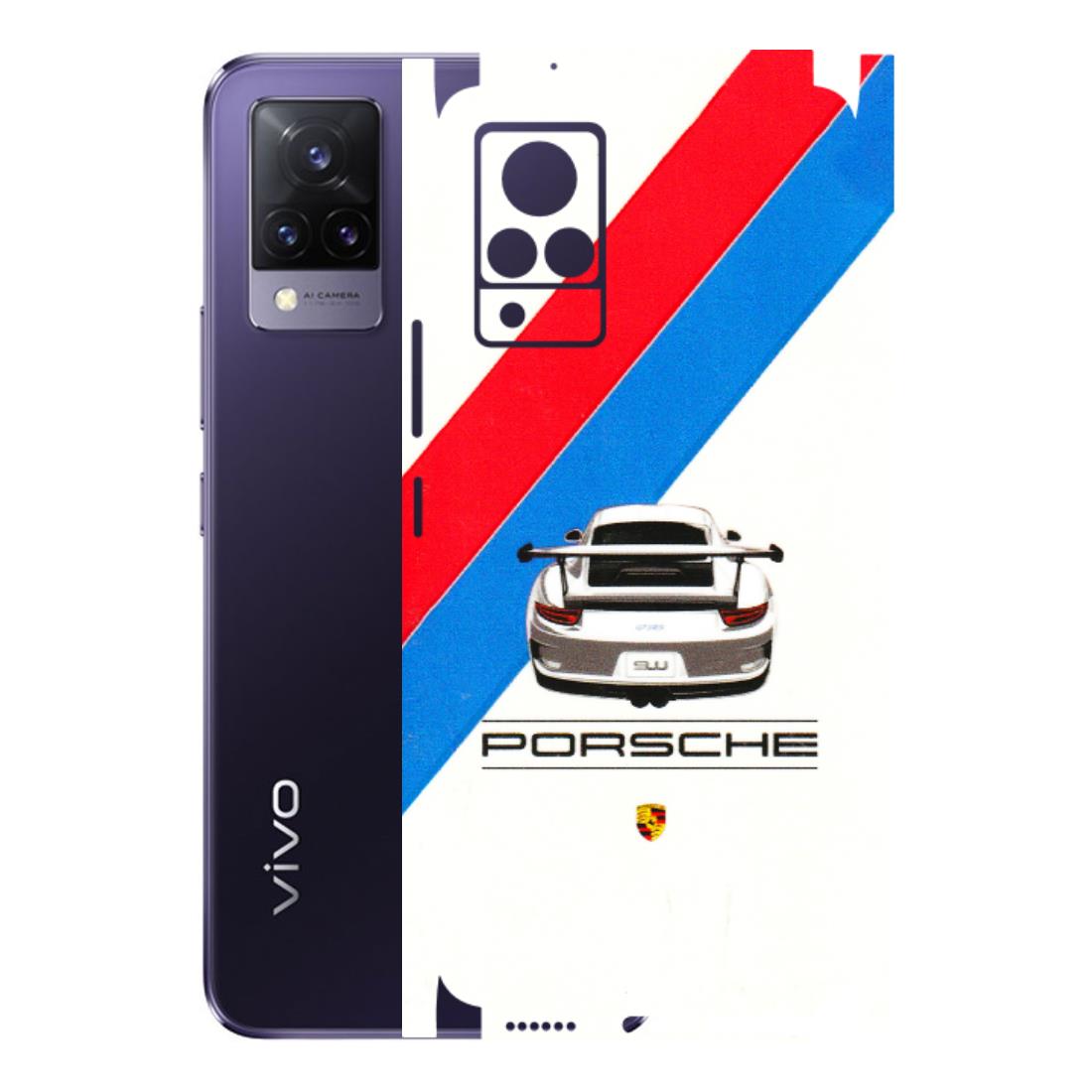 VIVO Z/V/X/T/U/S Series Phone Skins (All Models) - Porche Car Sober Logo - 3D Embossed Finish (L-248) Vivo V21 5G