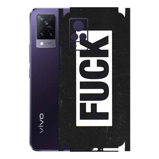 VIVO Z/V/X/T/U/S Series Phone Skins (All Models) - The F Word - 3D Embossed Finish (L-255) Vivo V21 5G