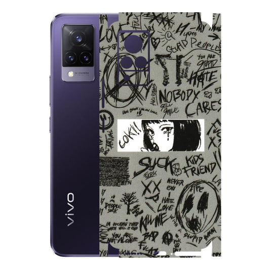 VIVO Z/V/X/T/U/S Series Phone Skins (All Models) - Never Have Love Anime - 3D Embossed Finish (L-260) Vivo V21 5G
