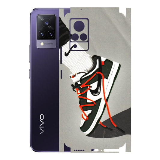 VIVO Z/V/X/T/U/S Series Phone Skins (All Models) - New Grey Sneaker - 3D Embossed Finish (L-261) Vivo V21 5G