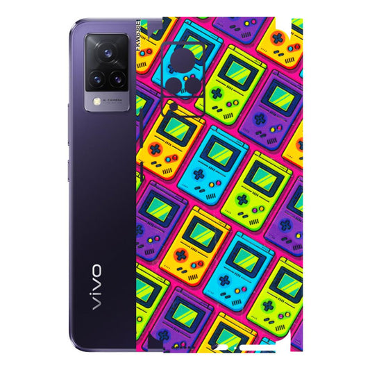 VIVO Z/V/X/T/U/S Series Phone Skins (All Models) - Gameboy Colourful - 3D Embossed Finish (L-266) Vivo V21 5G