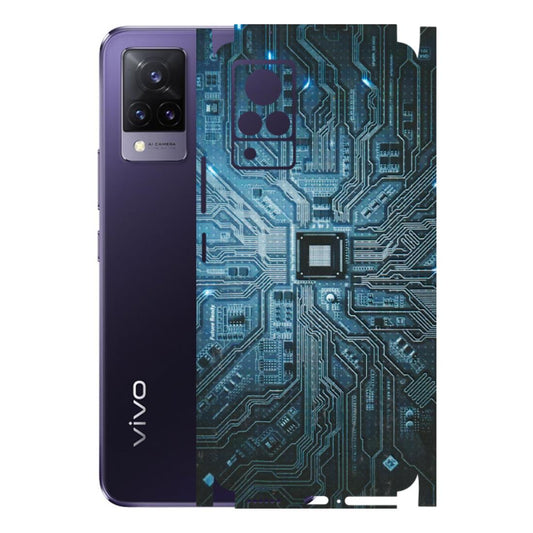 VIVO Z/V/X/T/U/S Series Phone Skins (All Models) - Original Circuit - 3D Embossed Finish (L-267) Vivo V21 5G