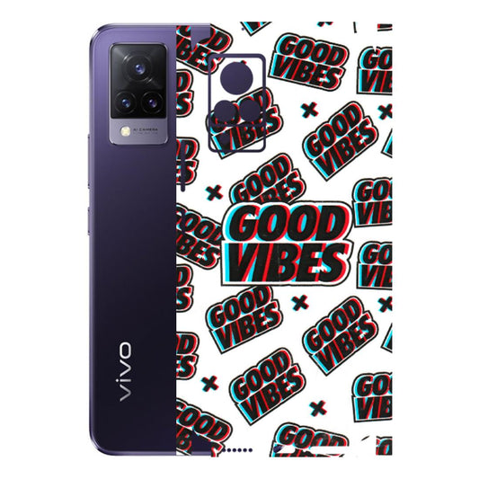 VIVO Z/V/X/T/U/S Series Phone Skins (All Models) - Good Vibes - 3D Embossed Finish (L-282) Vivo V21 5G