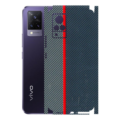 VIVO Z/V/X/T/U/S Series Phone Skins (All Models) - Blue Sober Lines - 3D Embossed Finish (L-305) Vivo V21 5G