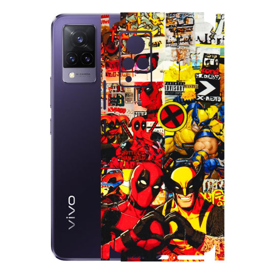 VIVO Z/V/X/T/U/S Series Phone Skins (All Models) - Spidy Wolverine - 3D Embossed Finish (L-310) Vivo V21 5G