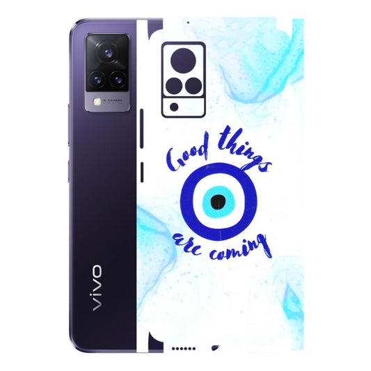 VIVO Z/V/X/T/U/S Series Phone Skins (All Models) - Evil Eye Good Things Are Coming - 3D Embossed Finish (L-322) Vivo V21 5G