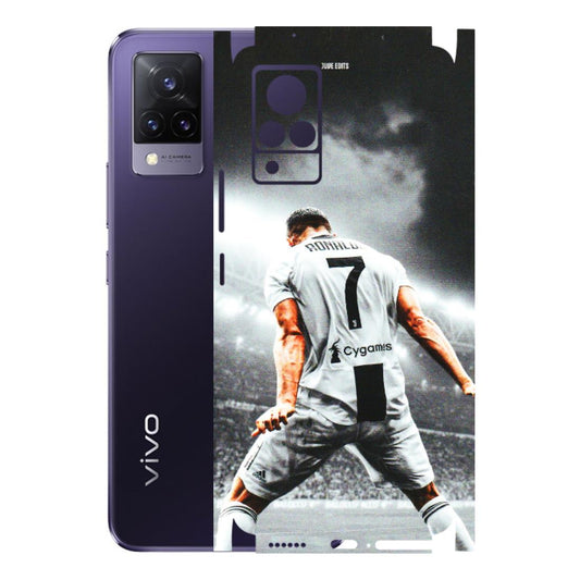 VIVO Z/V/X/T/U/S Series Phone Skins (All Models) - Ronaldo CR7 Crazy - 3D Embossed Finish (L-44) Vivo V21 5G