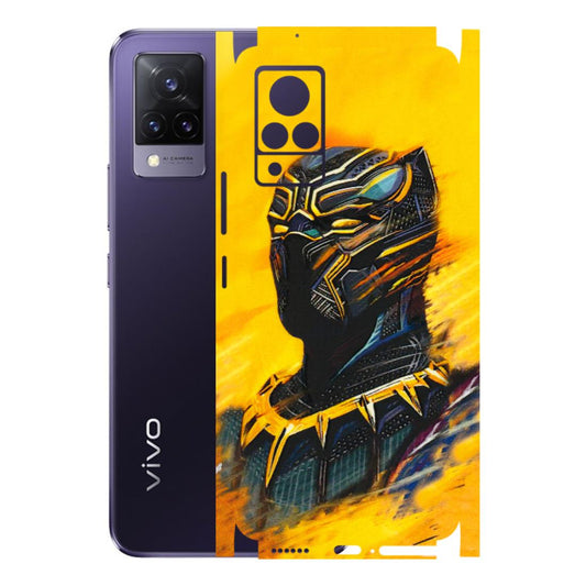 VIVO Z/V/X/T/U/S Series Phone Skins (All Models) - Yellow Panther - 3D Embossed Finish (L-54) Vivo V21 5G