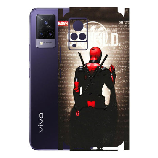 VIVO Z/V/X/T/U/S Series Phone Skins (All Models) - Deadpool - 3D Embossed Finish (L-56) Vivo V21 5G