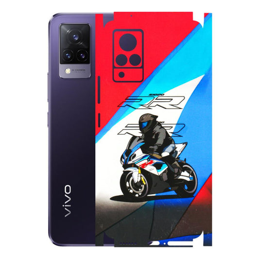 VIVO Z/V/X/T/U/S Series Phone Skins (All Models) - Bikers Love - 3D Embossed Finish (L-58) Vivo V21 5G