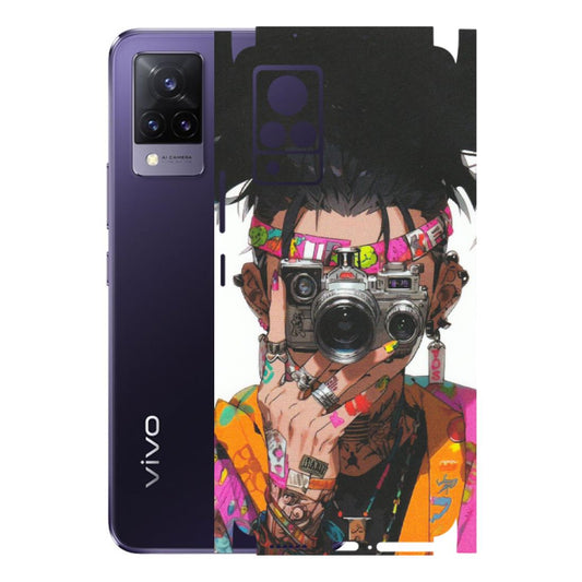VIVO Z/V/X/T/U/S Series Phone Skins (All Models) - Camera Lover Girl - Matte Finish (M-09) Vivo V21 5G