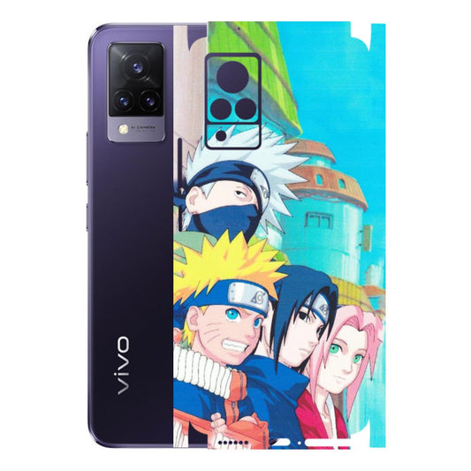 VIVO Z/V/X/T/U/S Series Phone Skins (All Models) - Team Minato And Kakashi - Matte Finish (M-101) Vivo V21 5G