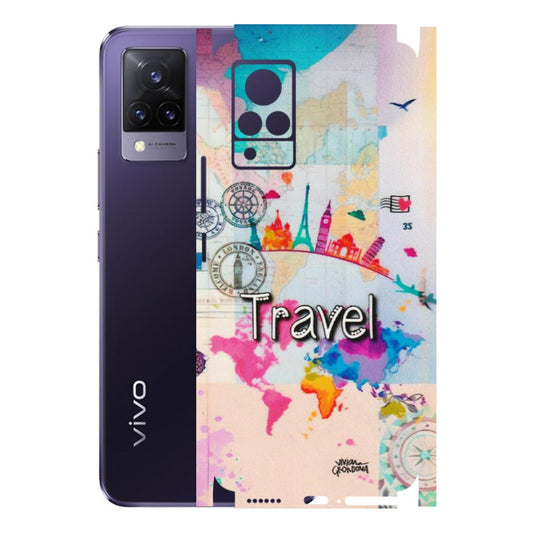 VIVO Z/V/X/T/U/S Series Phone Skins (All Models) - Travel The Wonders - Matte Finish (M-108) Vivo V21 5G