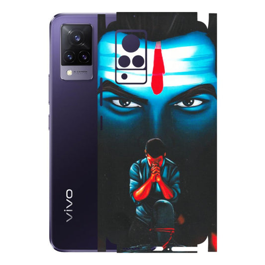 VIVO Z/V/X/T/U/S Series Phone Skins (All Models) - Mahakal Bhakt - Matte Finish (M-112) Vivo V21 5G