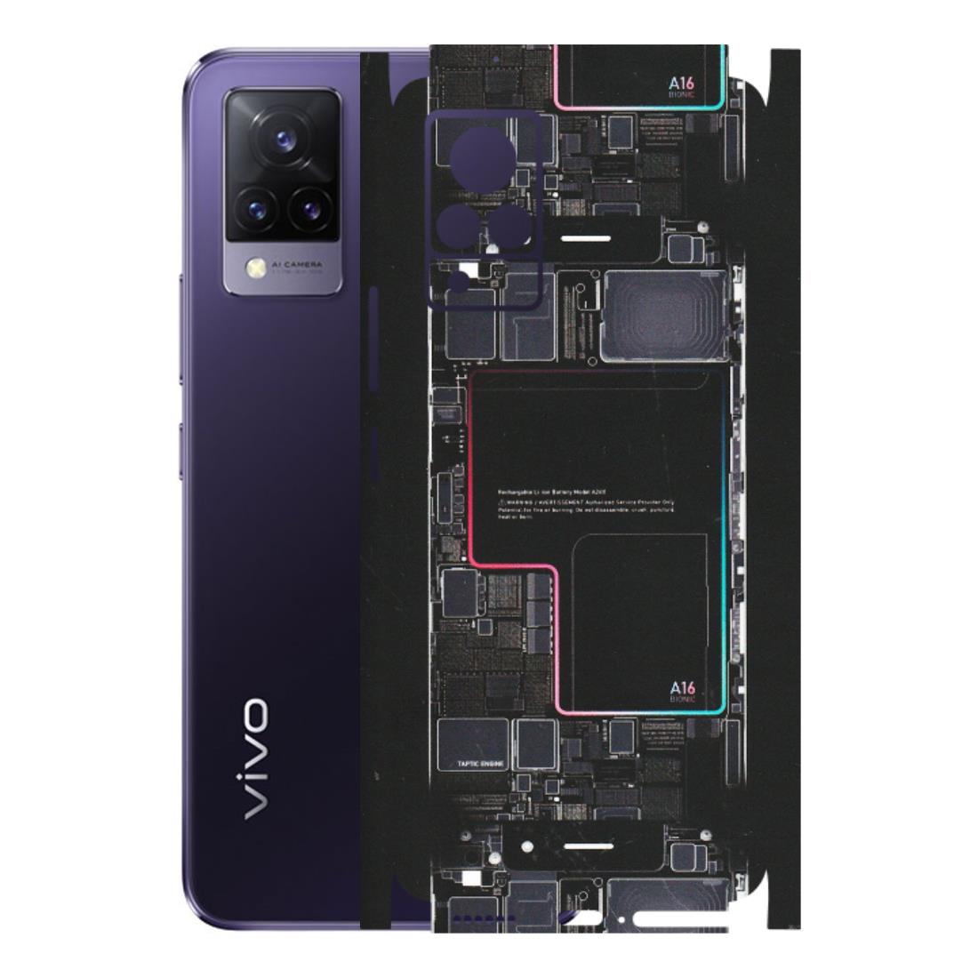 VIVO Z/V/X/T/U/S Series Phone Skins (All Models) - Motherboard Circuit Layout - Matte Finish (M-117) Vivo V21 5G