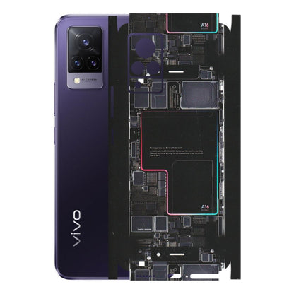 VIVO Z/V/X/T/U/S Series Phone Skins (All Models) - Motherboard Circuit Layout - Matte Finish (M-117) Vivo V21 5G