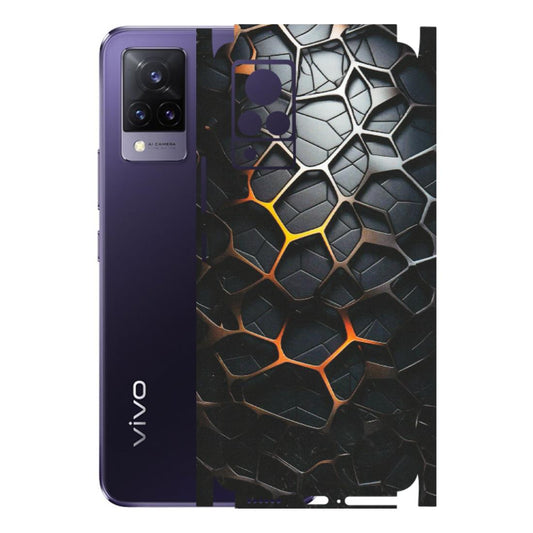 VIVO Z/V/X/T/U/S Series Phone Skins (All Models) - New Abstract Graphite Tiles - Matte Finish (M-130) Vivo V21 5G