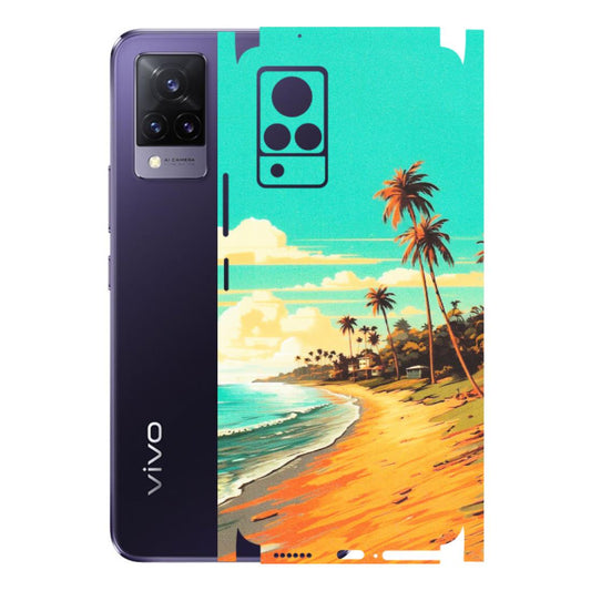 VIVO Z/V/X/T/U/S Series Phone Skins (All Models) - Miami Beach - Matte Finish (M-136) Vivo V21 5G