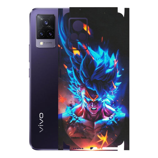 VIVO Z/V/X/T/U/S Series Phone Skins (All Models) - Angry Goku Dragon Ball Anime - Matte Finish (M-150) Vivo V21 5G