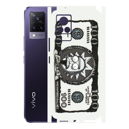 VIVO Z/V/X/T/U/S Series Phone Skins (All Models) - Rick And Morty Hundred Dollar Anime - Matte Finish (M-161) Vivo V21 5G